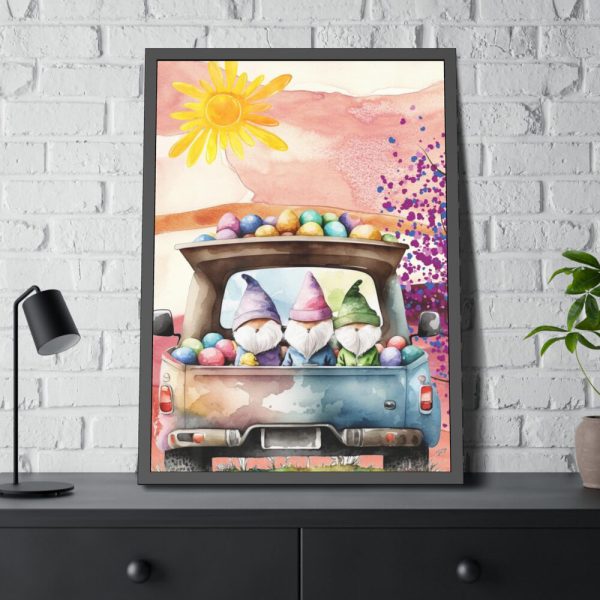 Easter Gnome Framed Poster