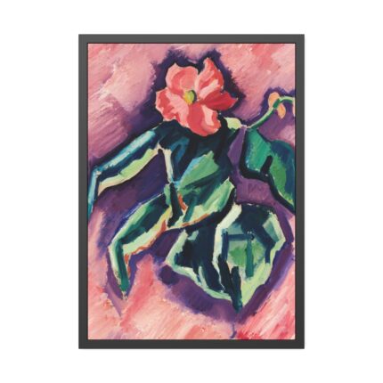 Pink Begonias By Marsden Hartley Framed Poster