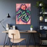 Pink Begonias By Marsden Hartley Framed Poster - Image 3