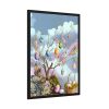 Easter Egg Tree And Rabbit Framed Poster
