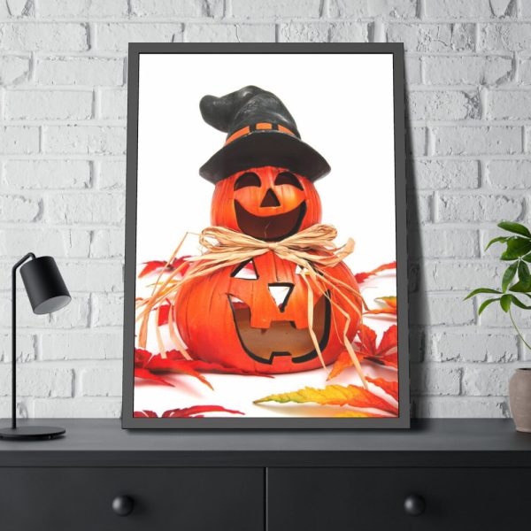 93830-23.jpg Funny Halloween Pumpkin Framed Poster