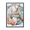 93830-260.jpg Baby Easter Bunny Wreath Framed Poster
