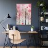 93830-274.jpg Whimsical Pink Winter Forest Art Framed Poster