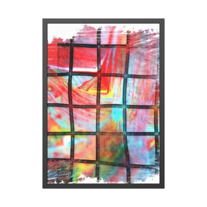 Colorful Framed Poster - Image 1