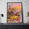 93830-3.jpg Nihon Kenchiku Within a Pink Flowers Framed Poster