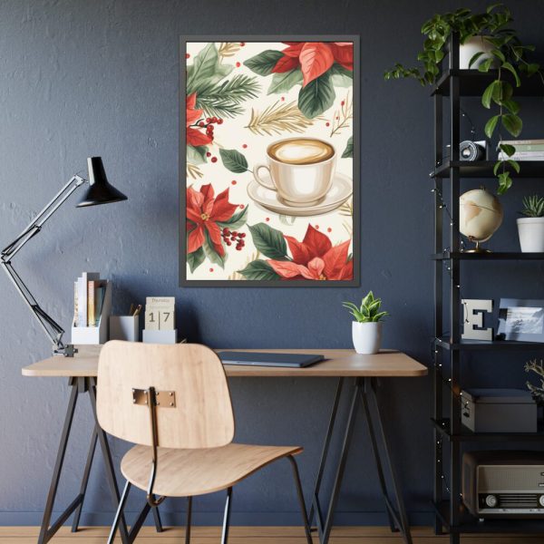 93830-306.jpg Holiday Beverage Seamless Pattern Framed Poster