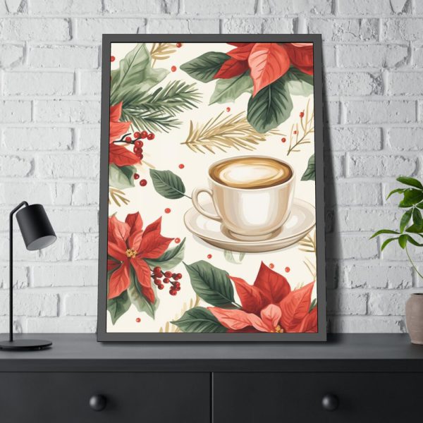 93830-307.jpg Holiday Beverage Seamless Pattern Framed Poster