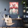 93830-310.jpg Valentine Flamingo Framed Poster