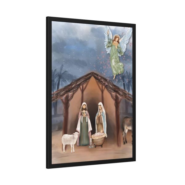 93830-321.jpg Nativity Scene Framed Poster