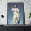 93830-327.jpg Jesus Christ in the Clouds Framed Poster