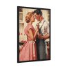 93830-33.jpg Retro Kitchen Romance Framed Poster