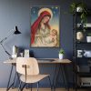 93830-330.jpg Vintage Christmas Jesus Mary Framed Poster