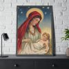 93830-331.jpg Vintage Christmas Jesus Mary Framed Poster
