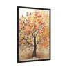Autumn Leaves Tree Art Framed Poster