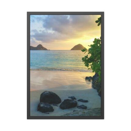 Island Paradise Hawaii Tropical Framed Poster