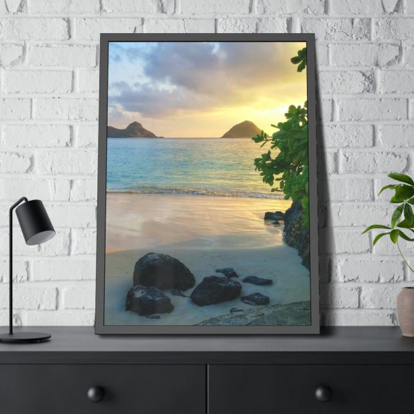 Island Paradise Hawaii Tropical Framed Poster