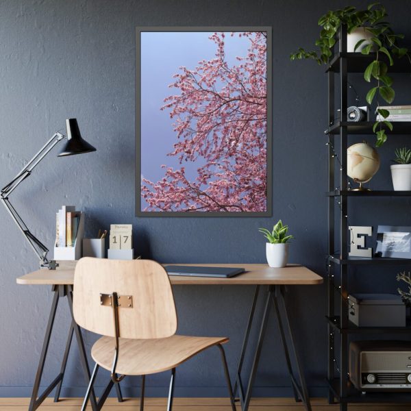 Pink Tree Blossom Framed Poster