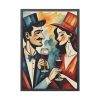 Couples in Picasso Style Framed Poster