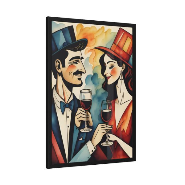 Couples in Picasso Style Framed Poster