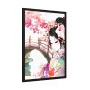 93830-57.jpg Japanese Garden Girl Character Framed Poster