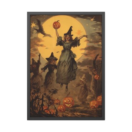 Full Moon Witches Framed Poster
