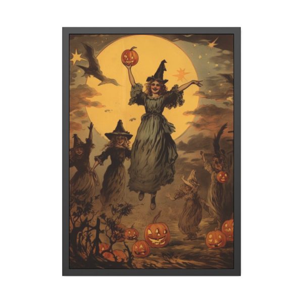 93830-64.jpg Full Moon Witches Framed Poster