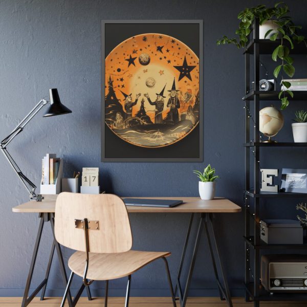 93830-70.jpg Halloween Witches Framed Poster