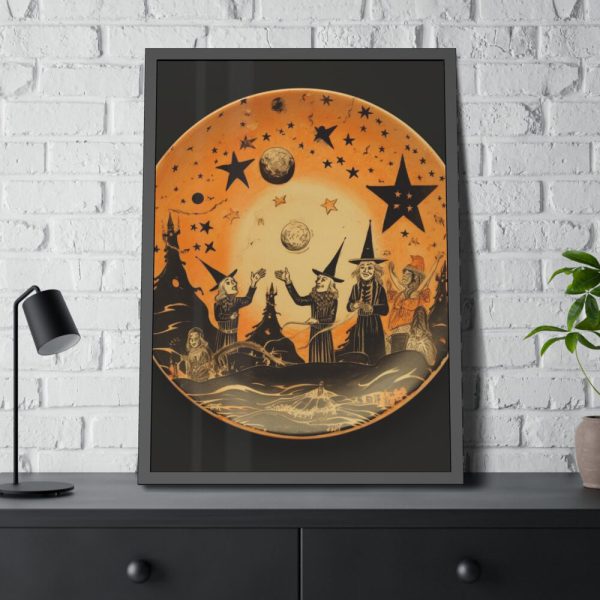 93830-71.jpg Halloween Witches Framed Poster