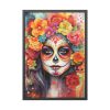 93830-76.jpg Day Of The Dead Portrait Framed Poster