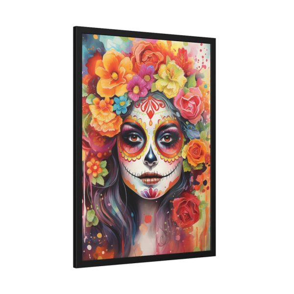 93830-77.jpg Day Of The Dead Portrait Framed Poster