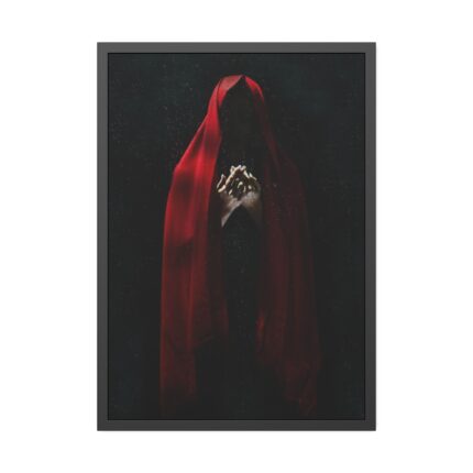 Man in Red Cloak Framed Poster