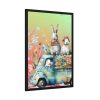 93830-89.jpg Easter Rabbits Spring Van Framed Poster