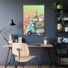93830-90.jpg Easter Rabbits Spring Van Framed Poster