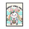 93830-92.jpg Happy Easter Day Vibes Framed Poster
