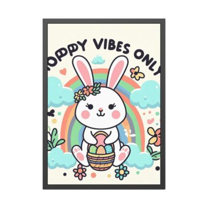 Happy Easter Day Vibes Framed Poster
