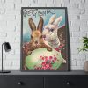 Easter Bunny Easter Eggs Framed Poster