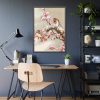Bird Perching on Tree Top Framed Poster