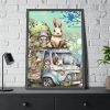 93831-127.jpg Easter Rabbits And Children Framed Poster