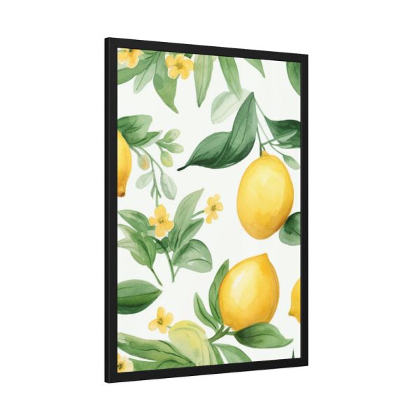 93831-133.jpg Lemon Seamless Fruit Framed Poster