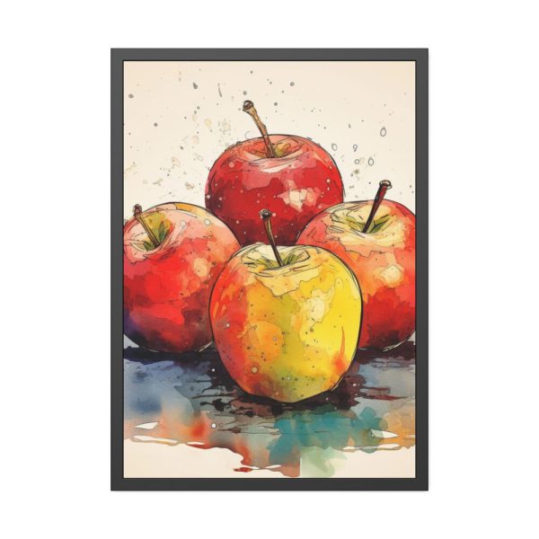 93831-148.jpg Apples Watercolor Art Framed Poster