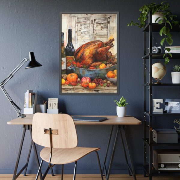 93831-162.jpg Thanksgiving Roasted Turkey Framed Poster