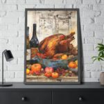 Thanksgiving Roasted Turkey Framed Poster - Image 8
