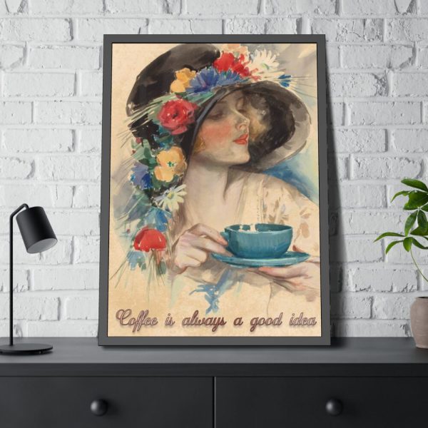 93831-215.jpg Vintage Coffee Drink Art Framed Poster