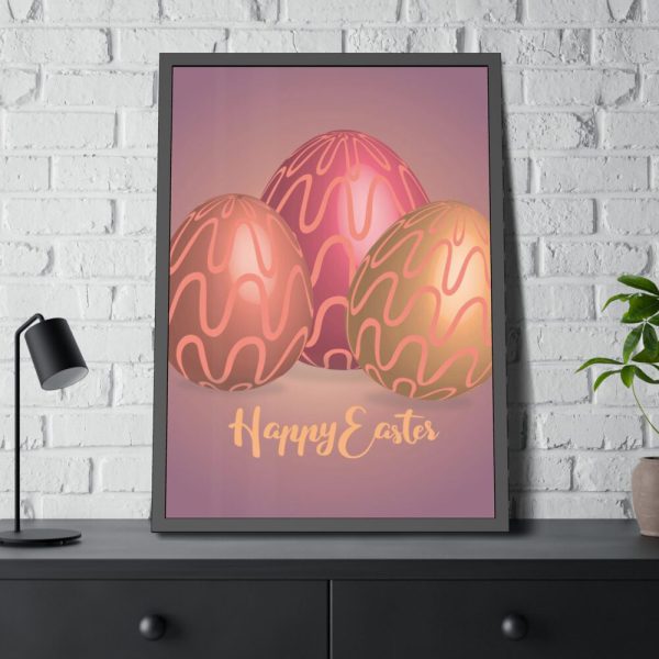 Easter Eggs Framed Poster