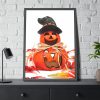 93831-23.jpg Funny Halloween Pumpkin Framed Poster