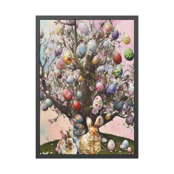 93831-236.jpg Three Rabbits Underneath a Tree Framed Poster