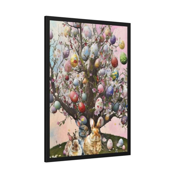 93831-237.jpg Three Rabbits Underneath a Tree Framed Poster