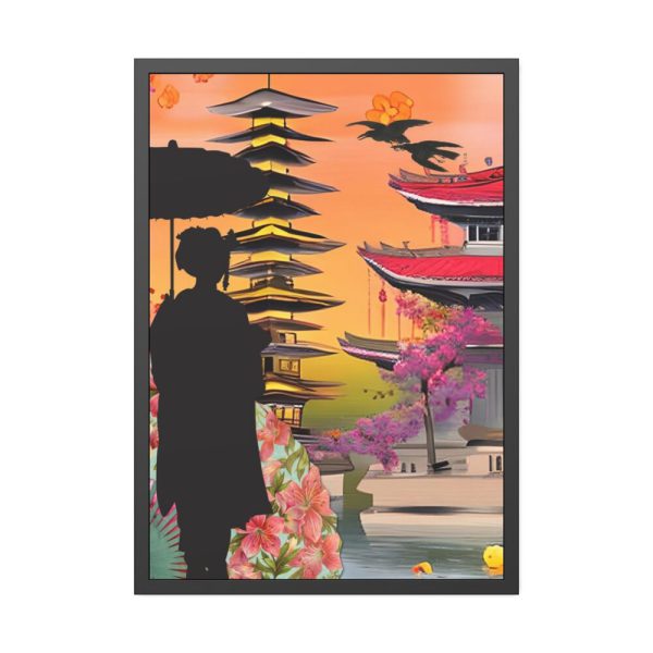 93831-24.jpg Japan Geisha Japanese Framed Poster
