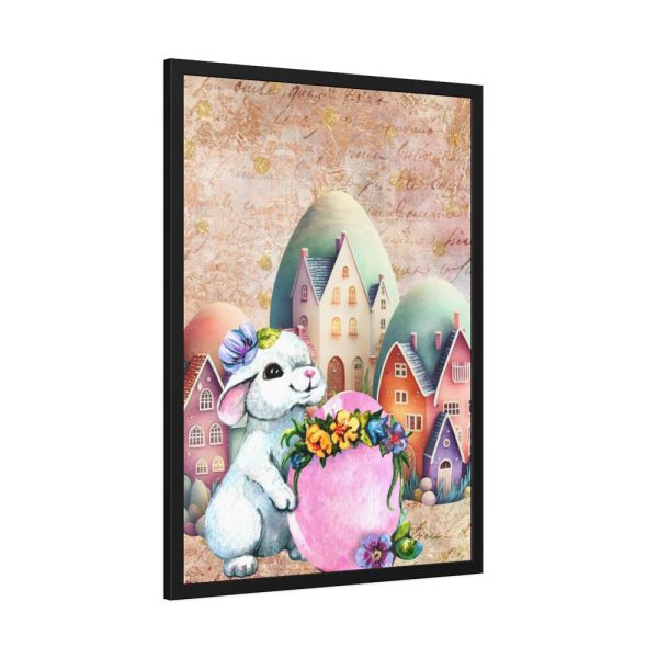 93831-241.jpg Easter Bunny Village Eggs Framed Poster