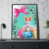 93831-255.jpg Easter Bunny Gnome And Eggs Framed Poster